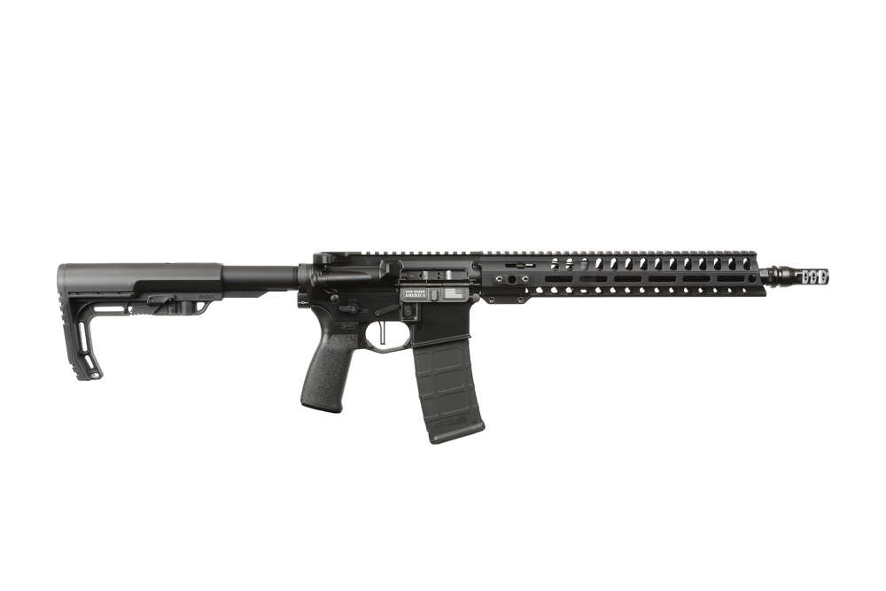 Rifles Long Guns Patriot Ordnance Factory Minuteman 300AACBlackout MINUTEMAN 300BLK 13.75" BLK • 